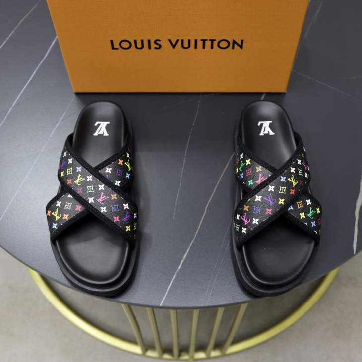 Picture of Louis Vuitton Slippers _SKULVsz38-45hnh03421009